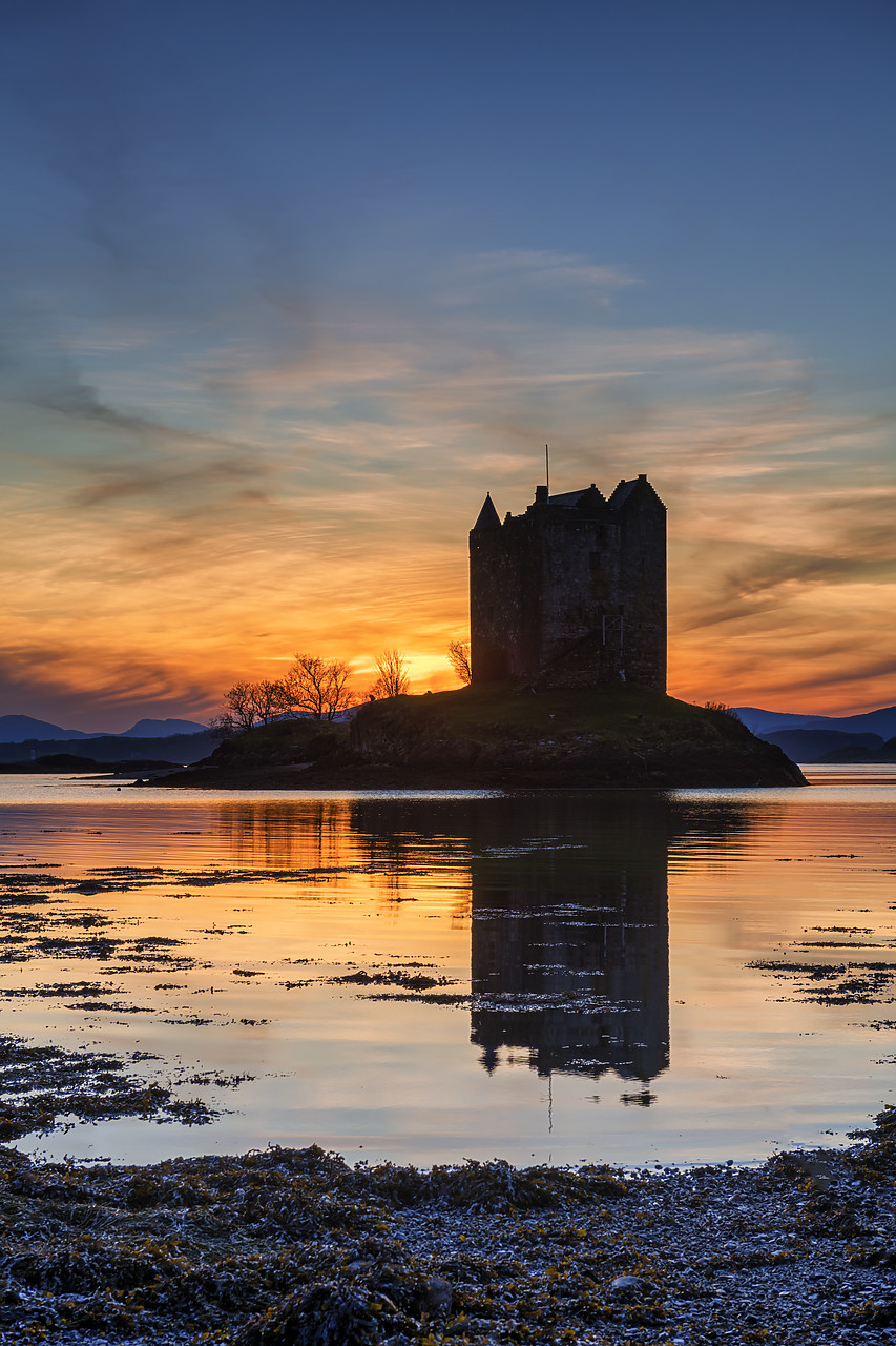 #400291-2 - Castle Stalker at Sunset, Argyll & Bute, Scotland
