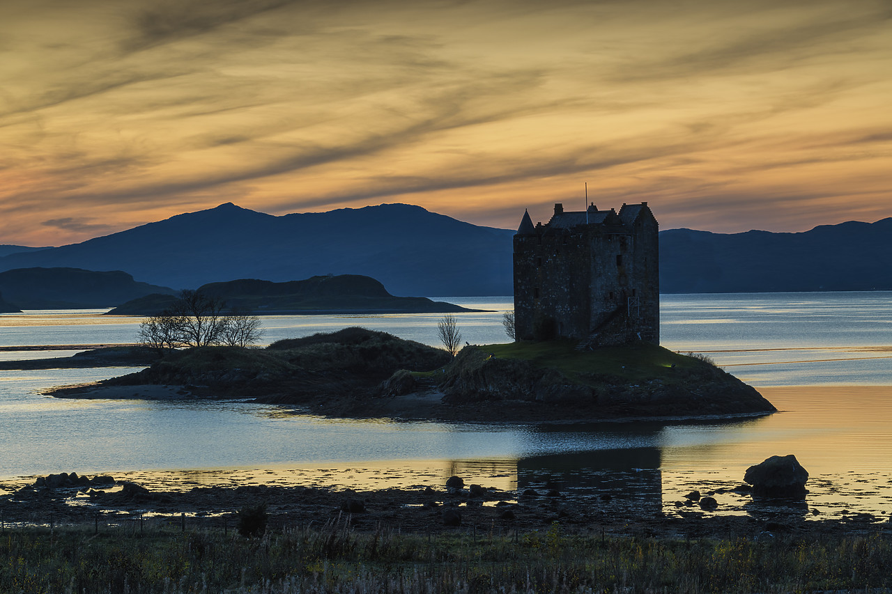 #400292-1 - Castle Stalker at Sunset, Argyll & Bute, Scotland