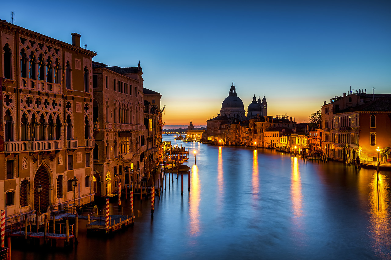 #400312-1 - Dawn View of Grand Canal from Accademia Bridge, Venice, Italy
