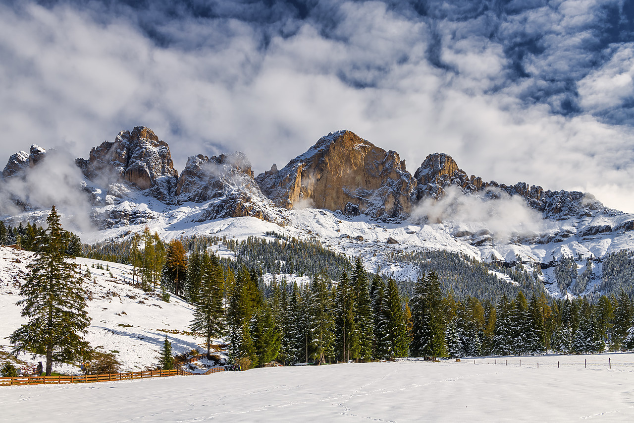 #400329-1 - Cantinaccio (Rosengarten) in Winter, Trentino, Dolomites, Italy