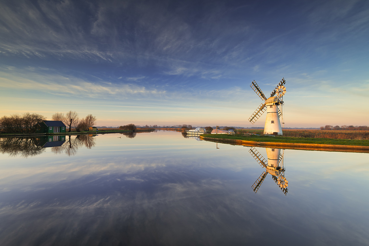 #410001-1 - Thurne Mill Reflecting in River Thurne,