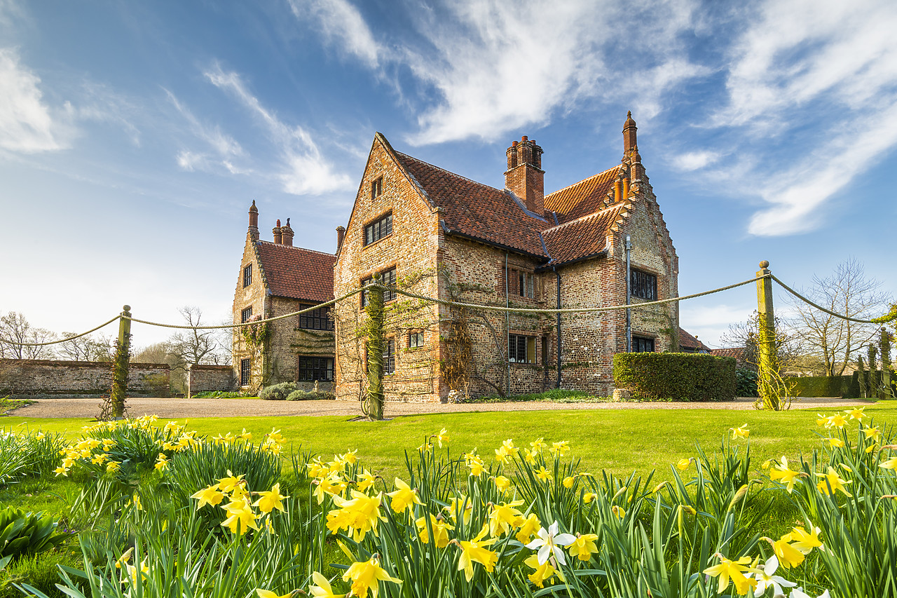 #410034-1 - Hindringham Hall in Spring, Hindringham, Norfolk, England