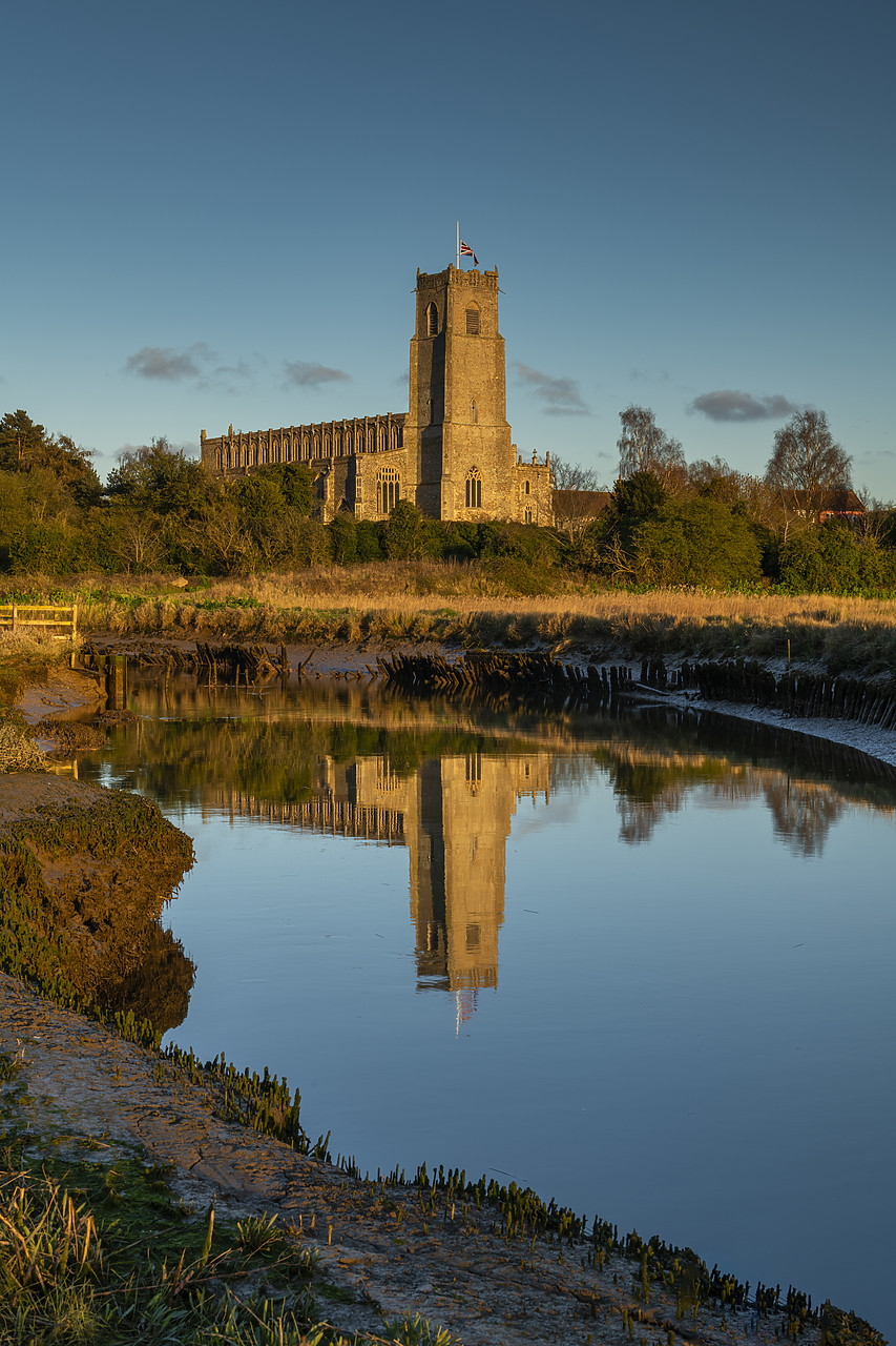 #410066-1 - Holy Trinity Church Reflecting in River Blyth, Blythburgh, Suffolk, England