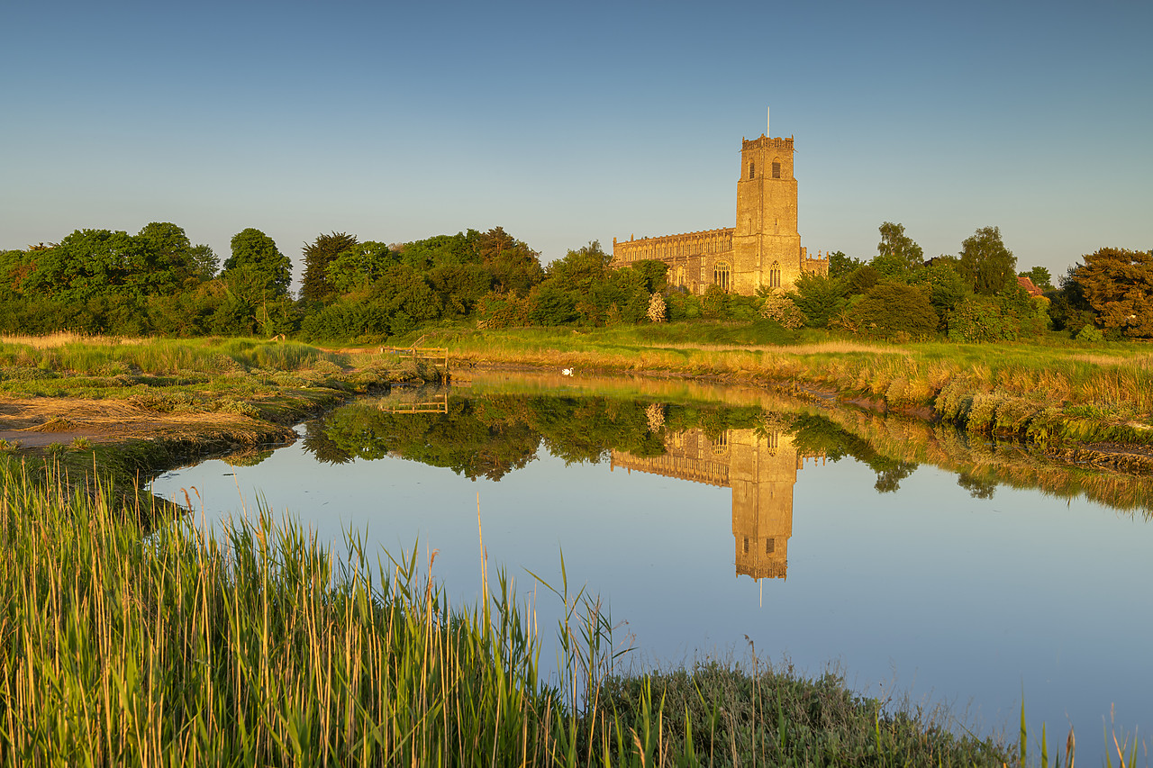 #410227-1 - Holy Trinity Church Reflecting in River Blyth, Blythburgh, Suffolk, England