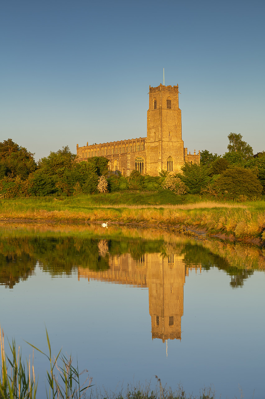 #410227-2 - Holy Trinity Church Reflecting in River Blyth, Blythburgh, Suffolk, England