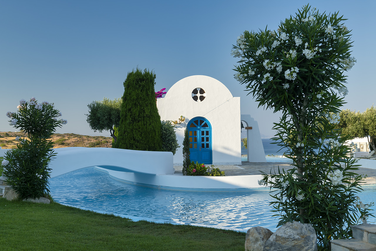 #410294-1 - Greek Chapel, Rhodes, Dodecanese Islands, Greece