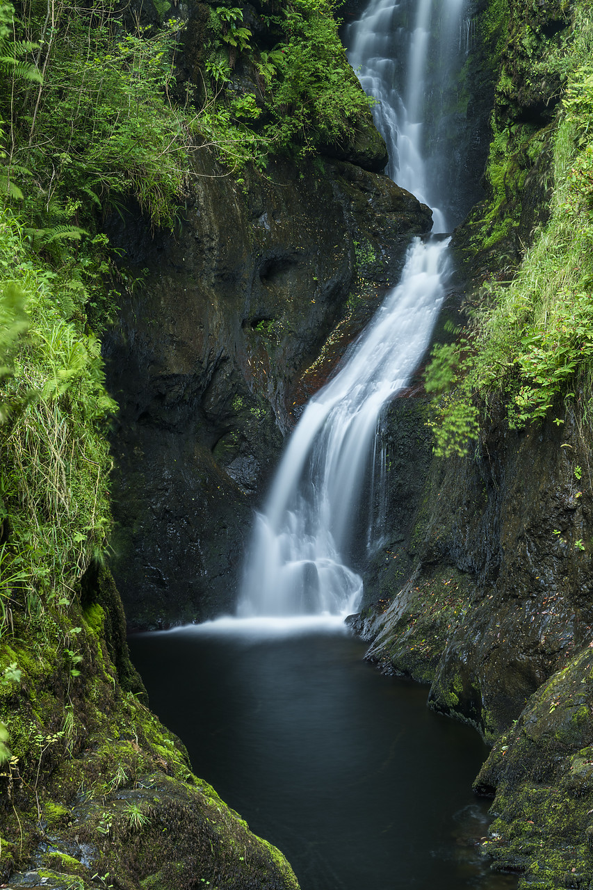 #410374-1 - Ess-na-Larach Waterfall, Glenariff Forest Park, County Antrim, Northern Ireland