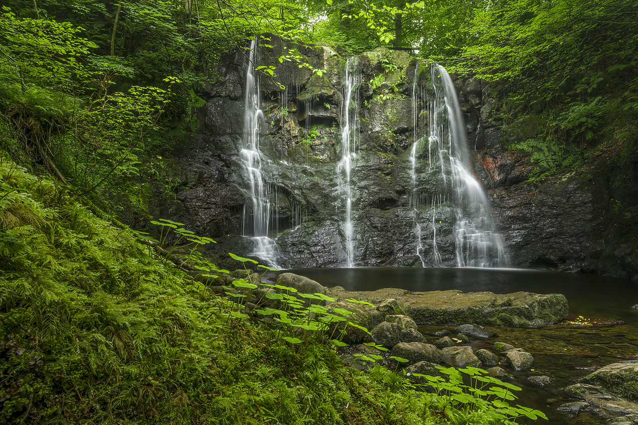 #410375-1 - Ess-na-Crub Waterfall, Glenariff Forest Park, County Antrim, Northern Ireland