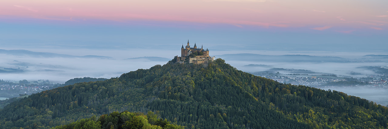 #410389-1 - Hohenzollern Castle at Dawn, Hechingen, Baden-Wurttemberg, Germany