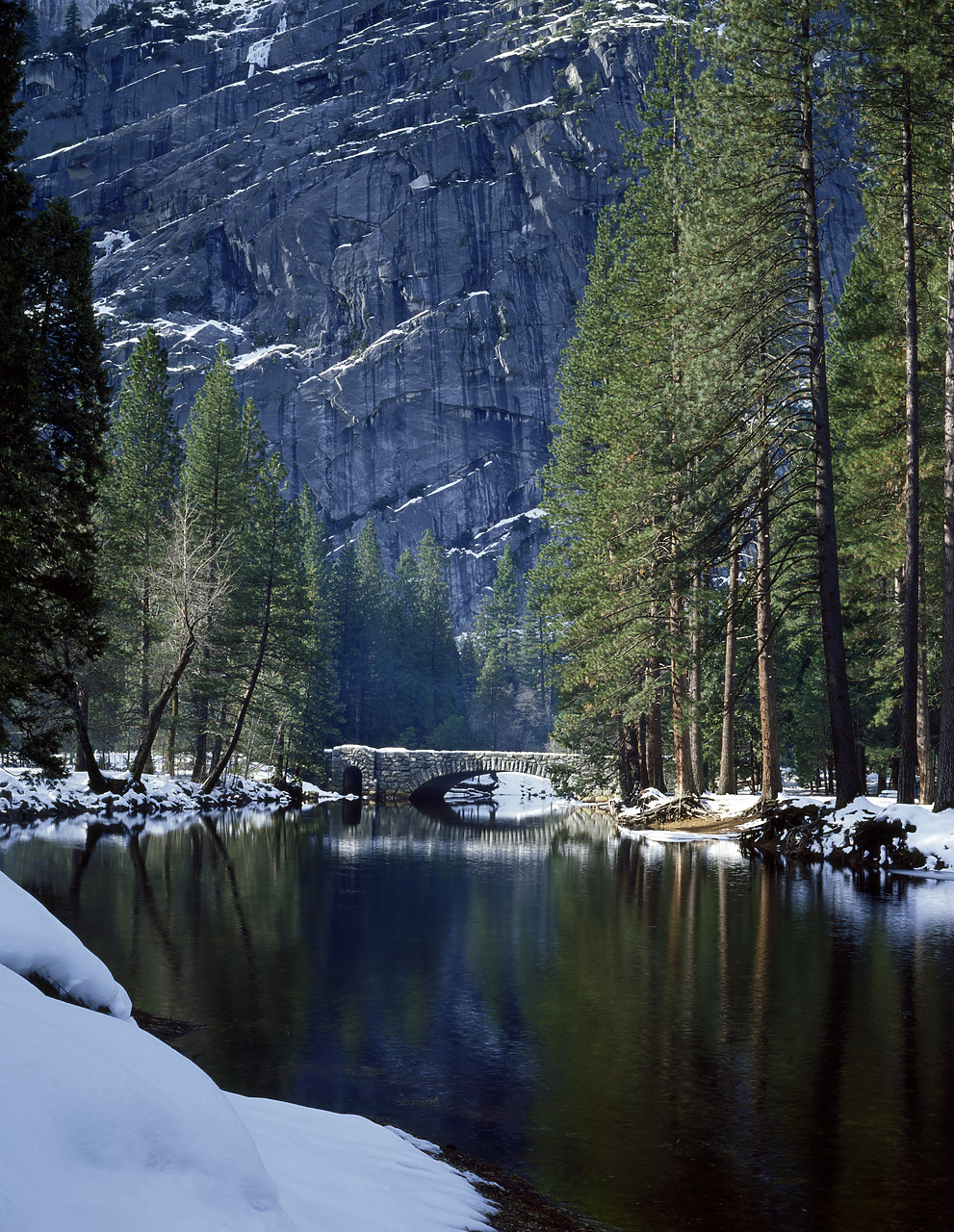 #85258 - Merced River in Winter, Yosemite National Park, California, USA