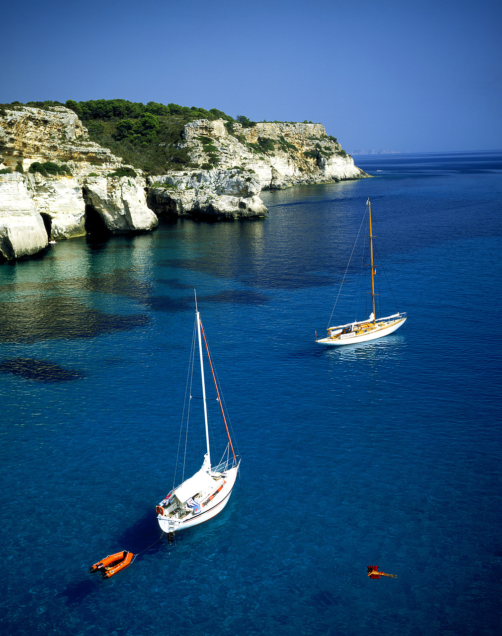 #85433-1 - Yachts in Macarella Bay, Baeleric Islands, Menorca