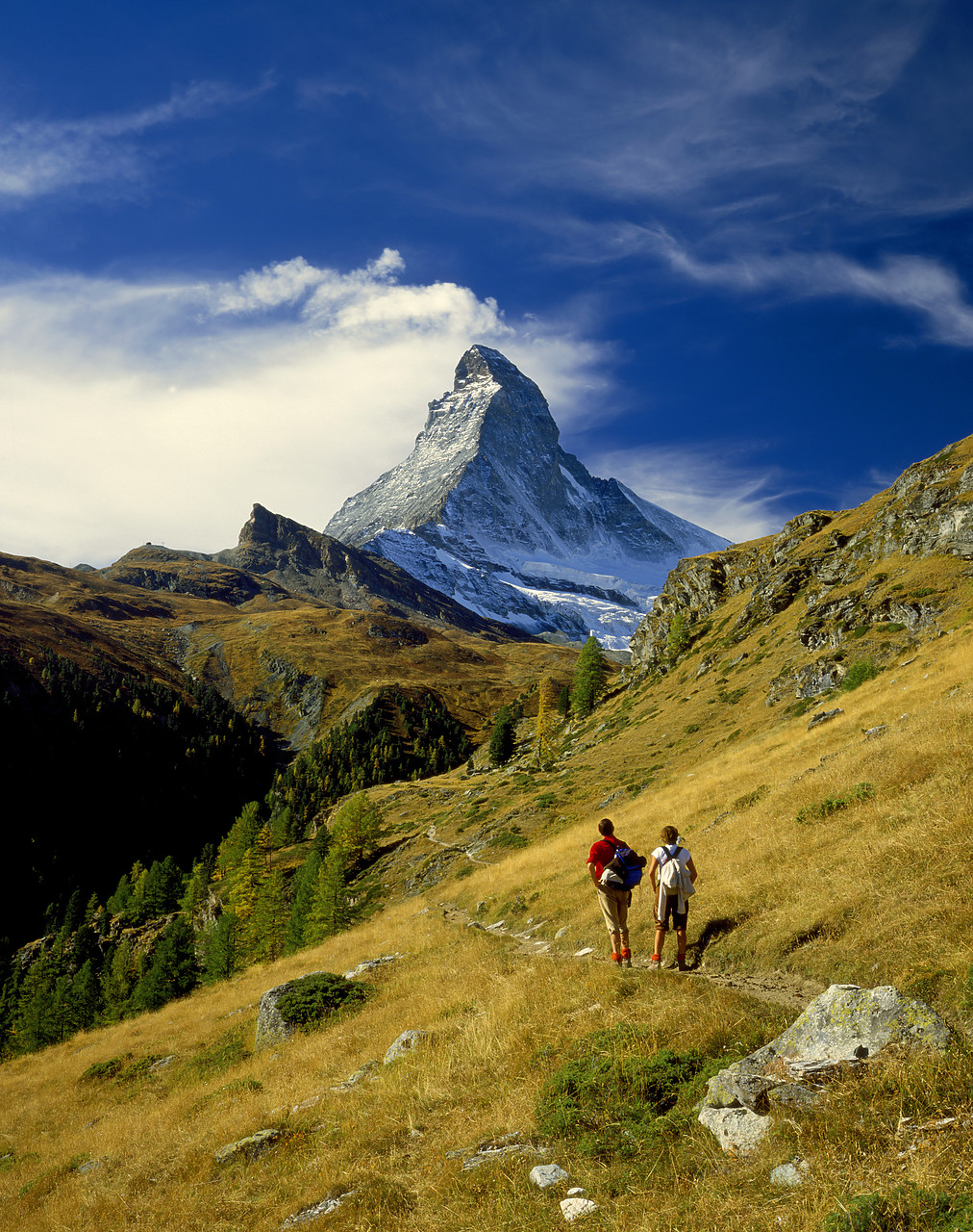 #85466-1 - Matterhorn & Hikers, Zermatt, Switzerland