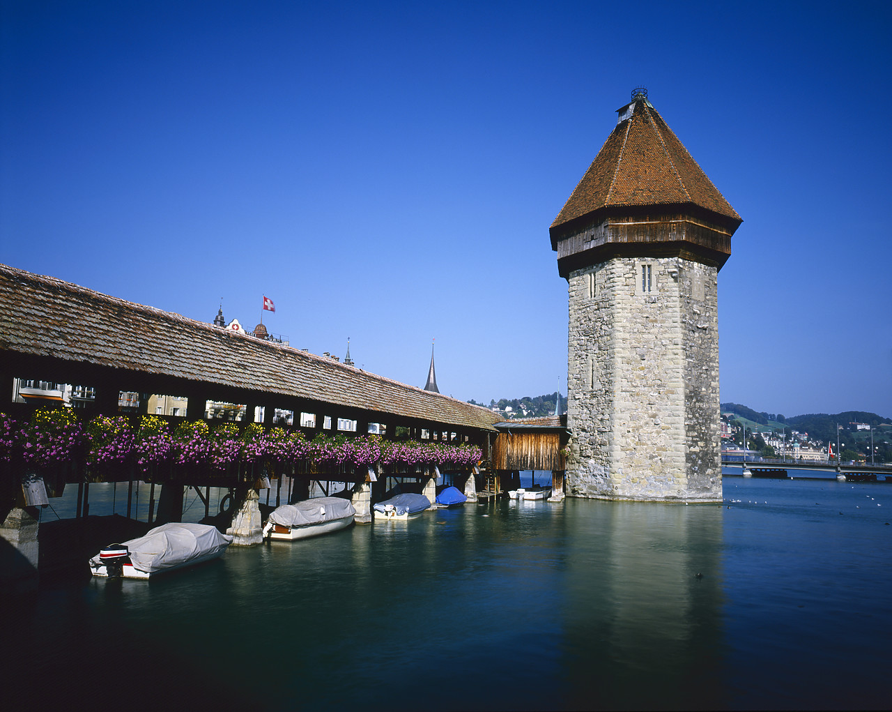 #85560 - Water Tower Bridge, Lucerne, Switzerland