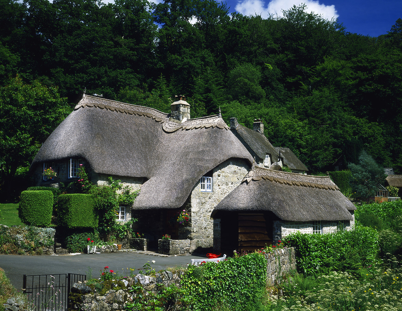#86723-4 - Thatched Cottages, Buckland-in-the-Moor, Devon, England
