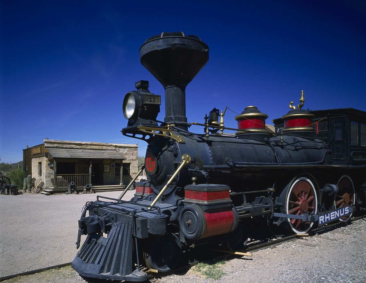 #891946 - Old Western Steam Locomotive, Old Tucson, Arizona, USA