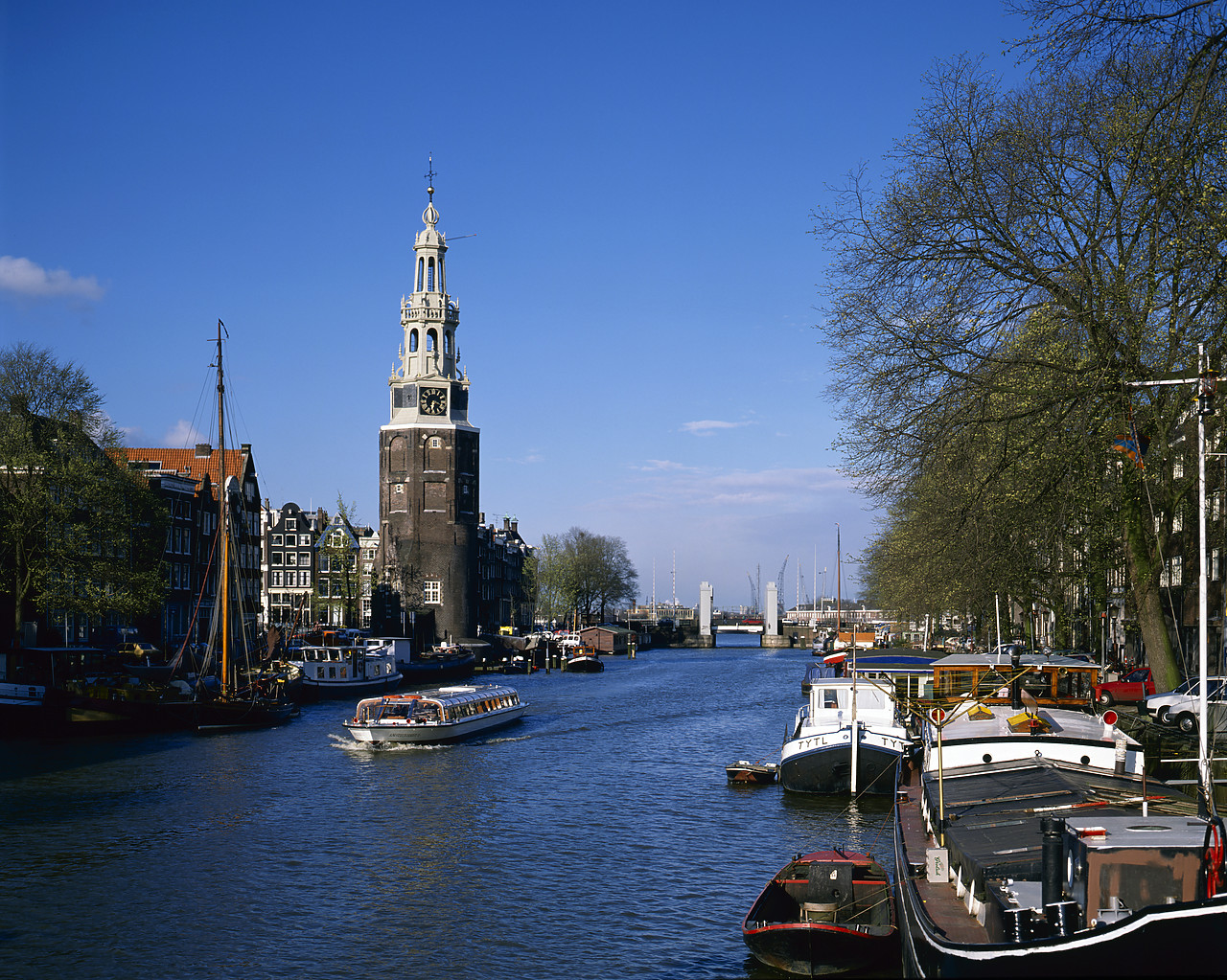 #892036-1 - Montel Bann Tower & Canal, Amsterdam, Holland