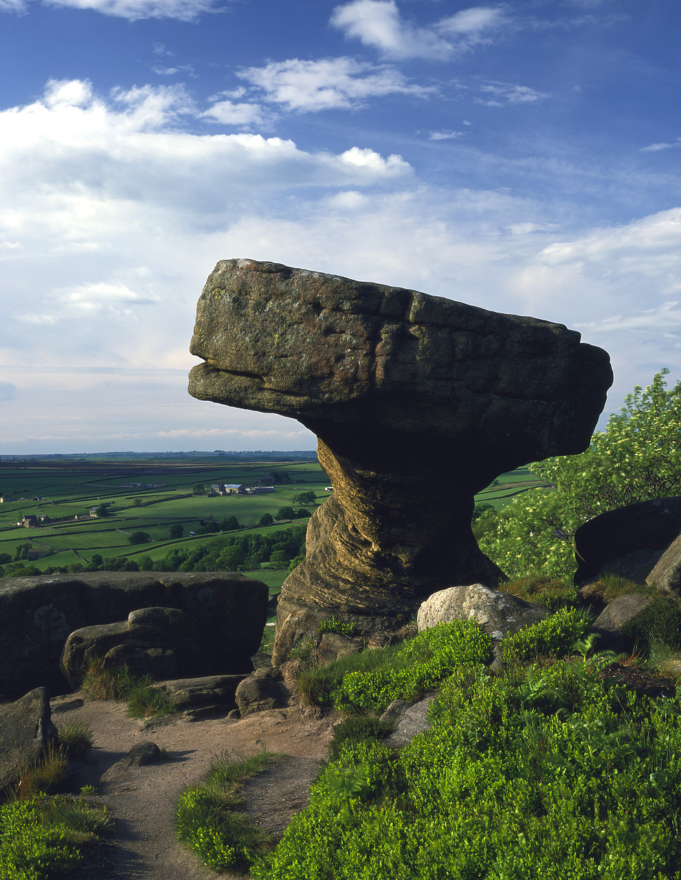 #892191-2 - The Druid's Writing Table, Brimham Rocks, North Yorkshire, England