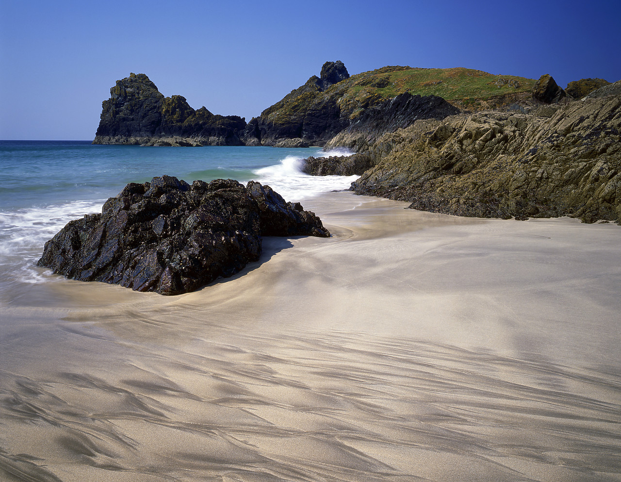 #892283 - Sand Patterns At Kynance Cove, Cornwall, England