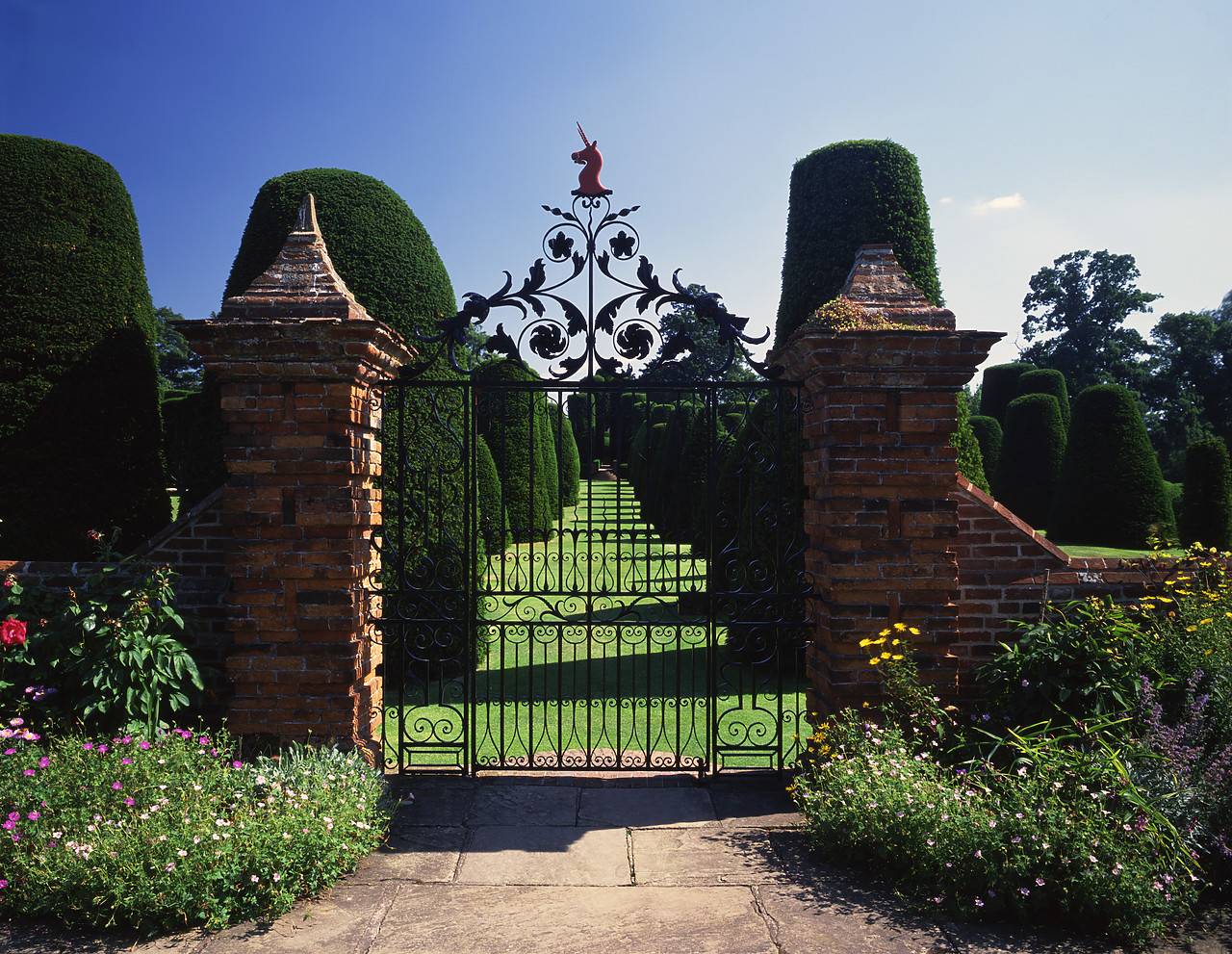 #892322 - Gateway into Yew Garden, Packwood House, Lapworth, Warwickshire, England