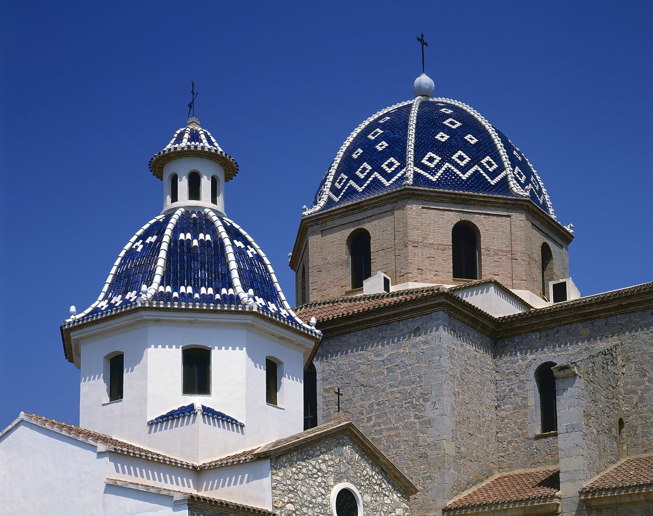 #892482-1 - Mosaic Church Towers, Altea, Costa Blanca, Spain