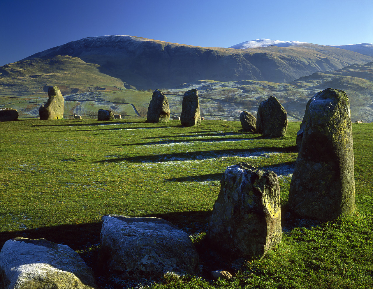 #892543 - Castlerigg Stone Circle in Frost, near Keswick, Cumbria, England