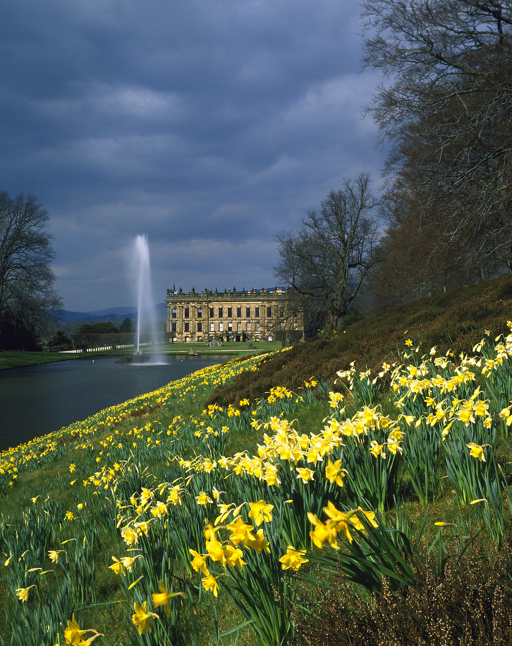 #902676-3 - Chatsworth House in Spring, Peak District National Park, Derbyshire, England