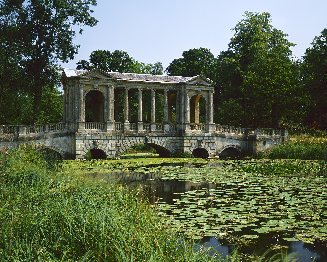 #903050-1 - Palladian Bridge, Stowe Landscape Gardens, Buckinghamshire, England