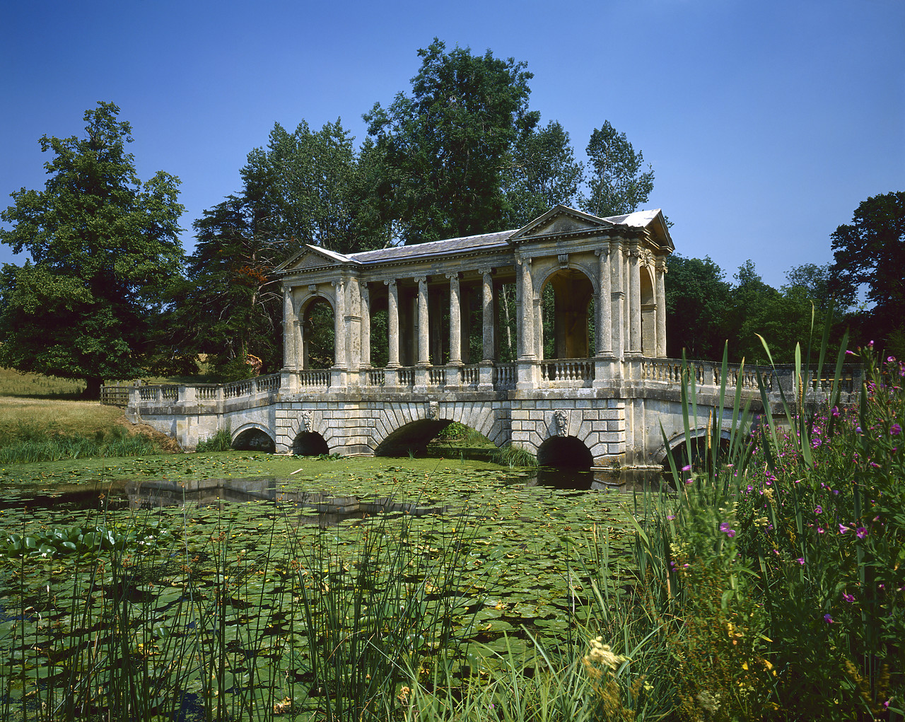 #903051-1 - Palladian Bridge, Stowe Landscape Gardens, Buckinghamshire, England