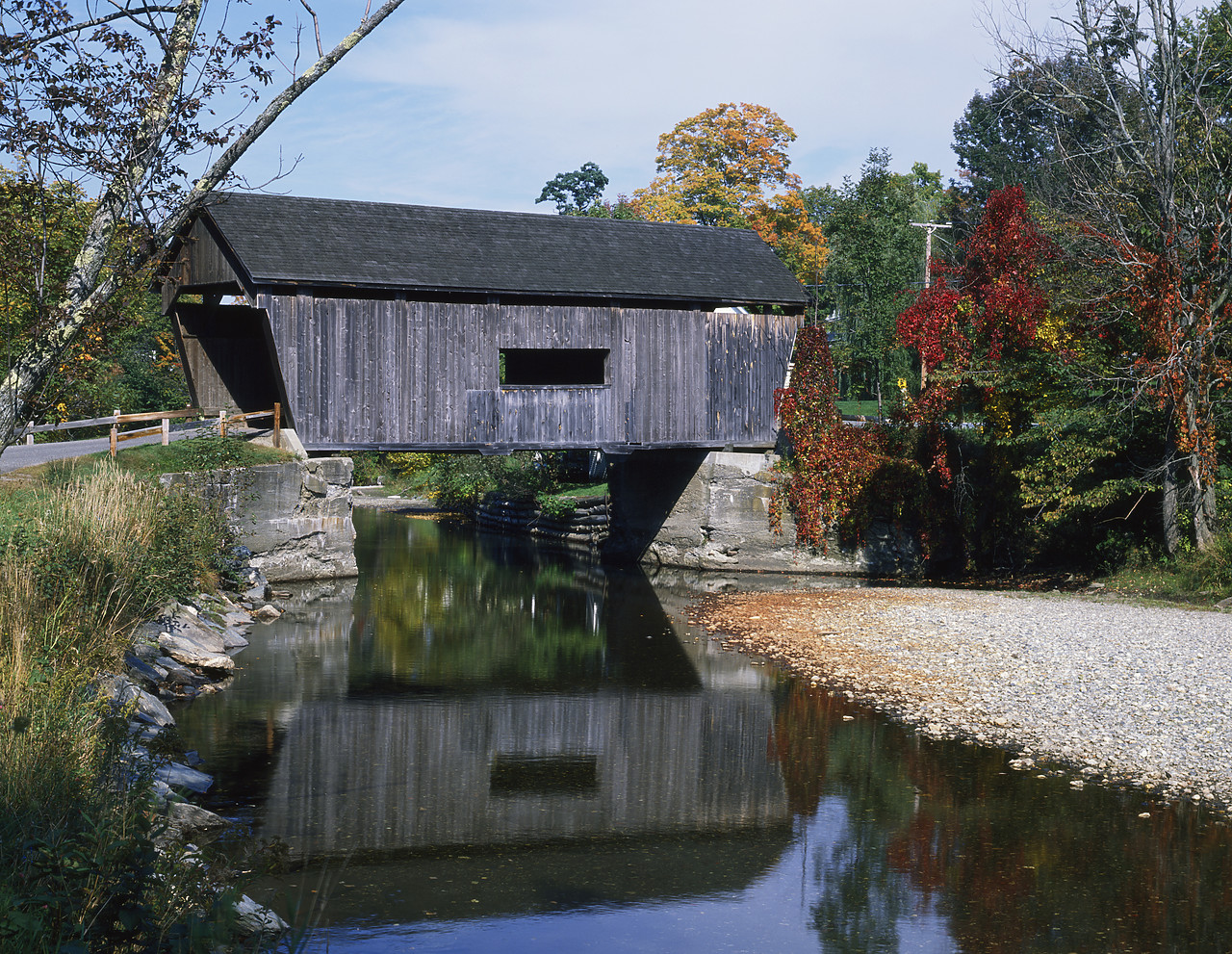 #903198-1 - Covered Bridge, Warren, Vermont, USA