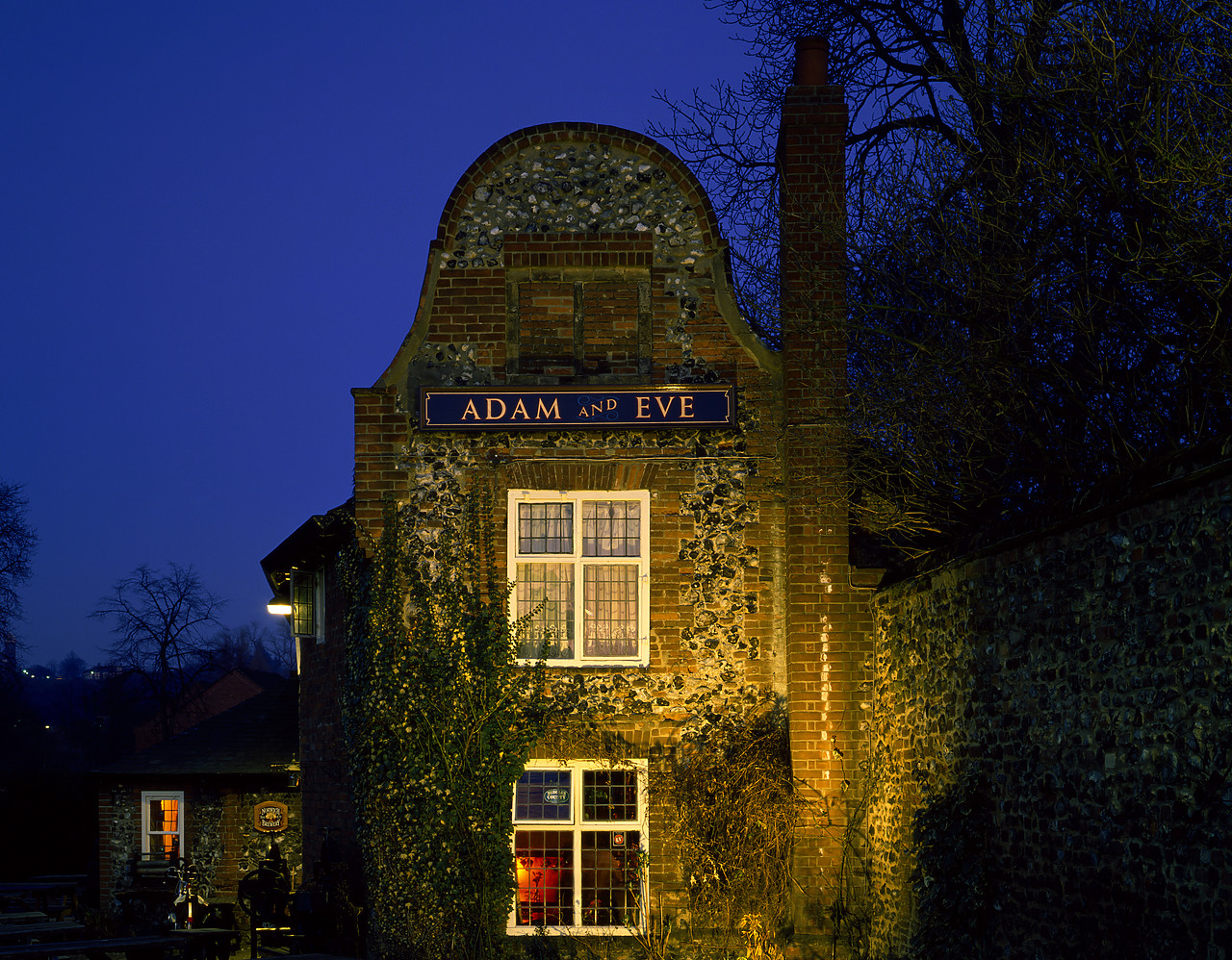 #913275-1 - Adam & Eve Pub at Night, Norwich, Norfolk, England