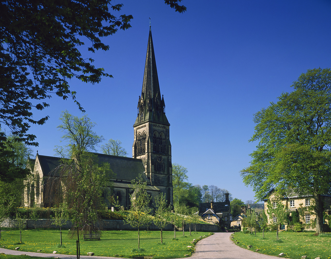 #913391-1 - Church at Edensor, Peak District National Park, Derbyshire, England