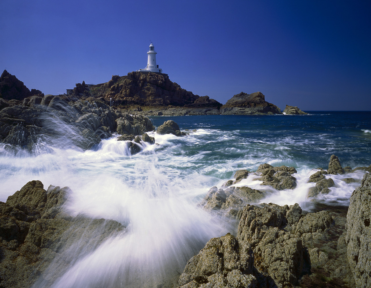 #913500-2D3 - Corbiere Lighthouse, Jersey, Channel Islands