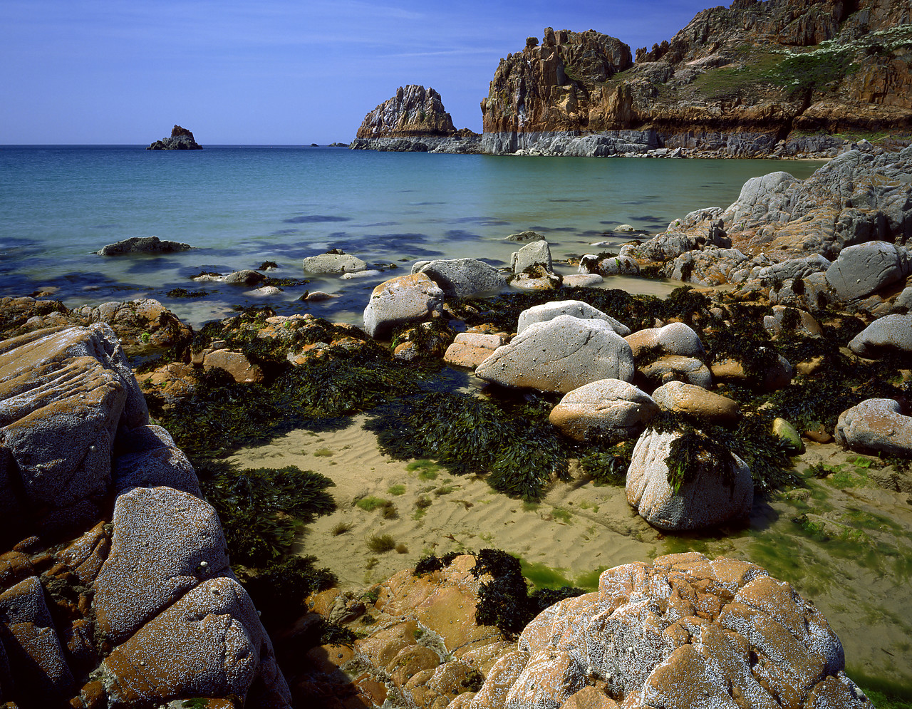 #913513-1 - Beauport at Low Tide, Jersey, Channel Islands