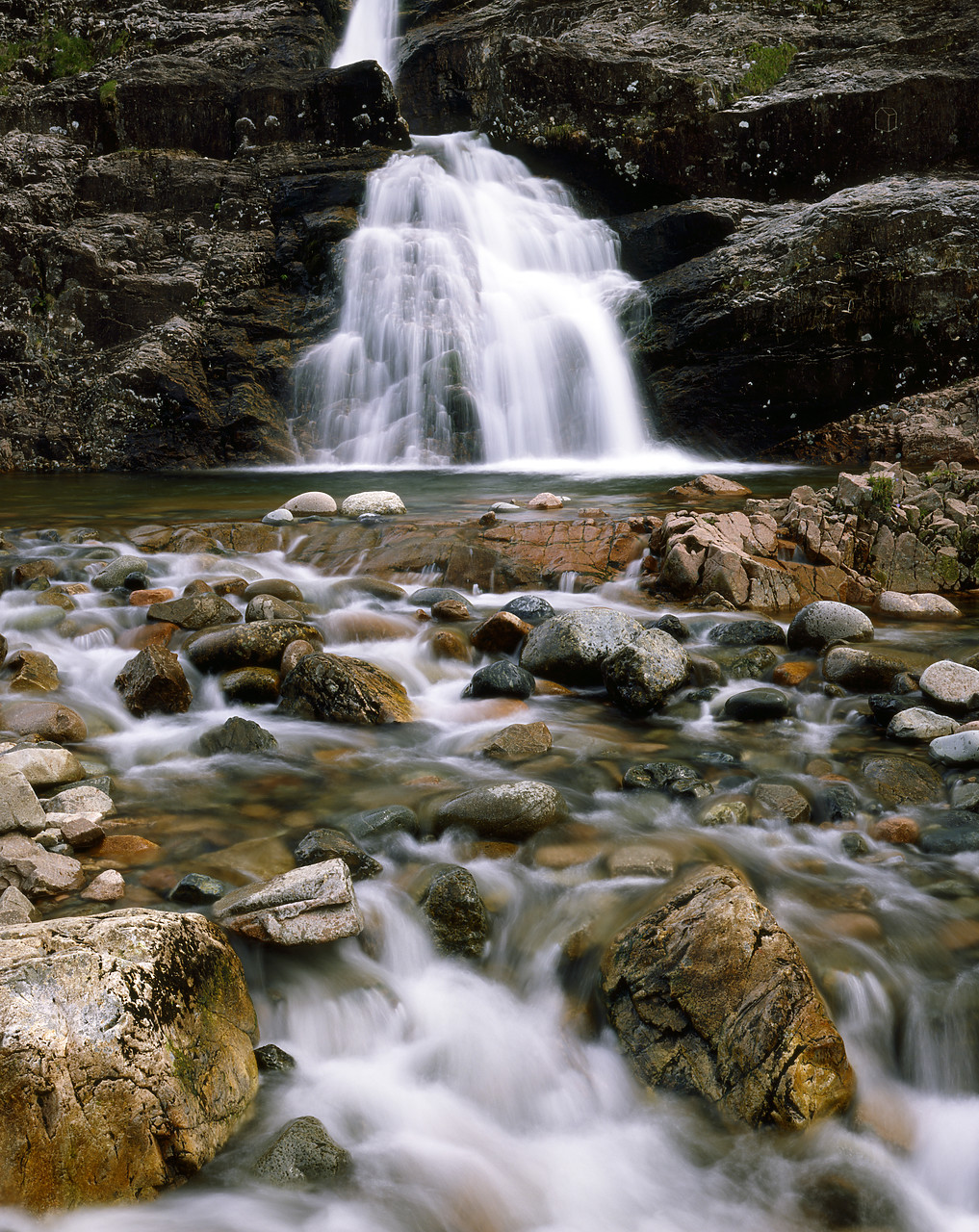 #913593-1 - Waterfall in Glen Coe, Highland Region, Scotland