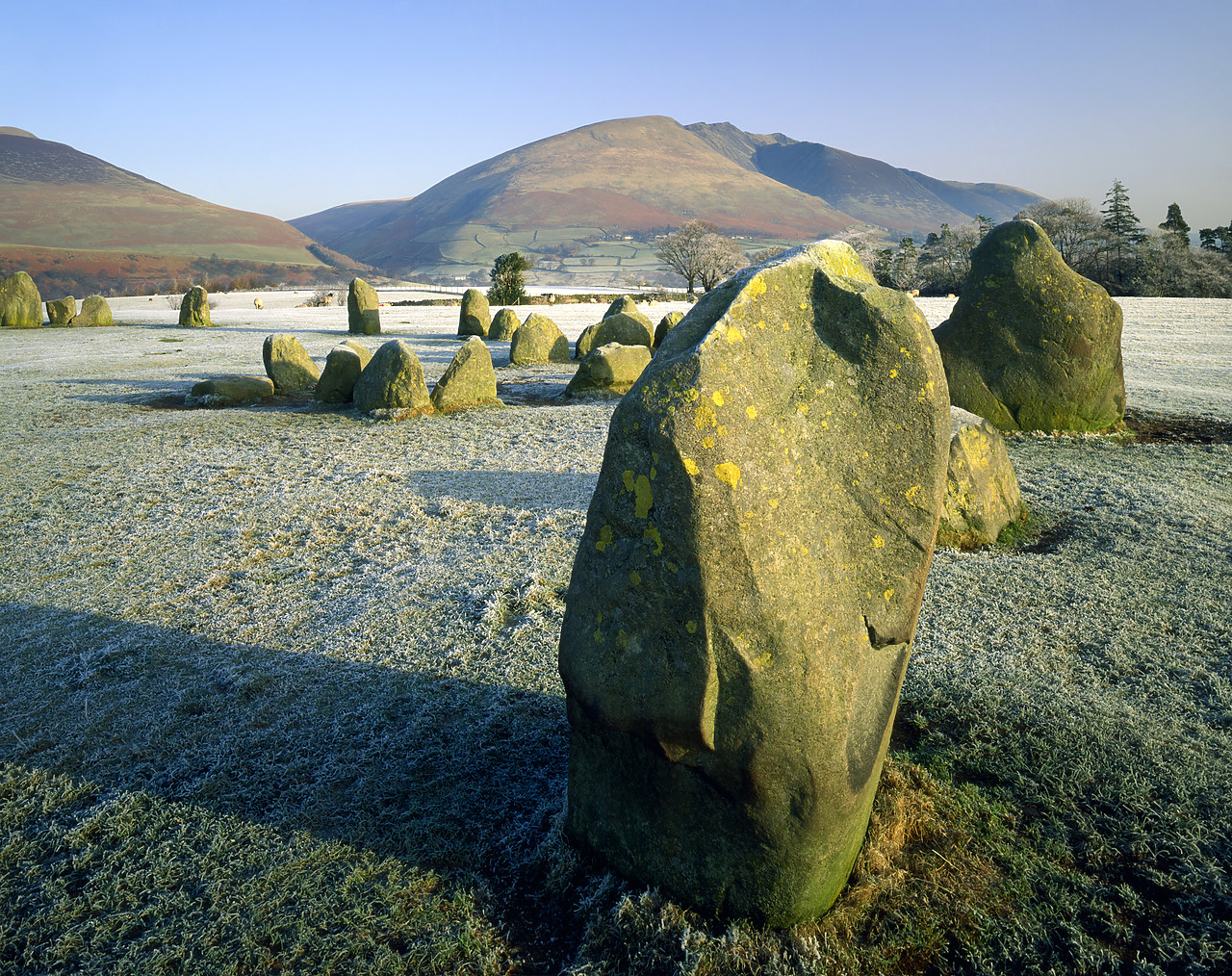 #923896-1 - Castlerigg Stone Circle in Frost, Lake District, Cumbria, England