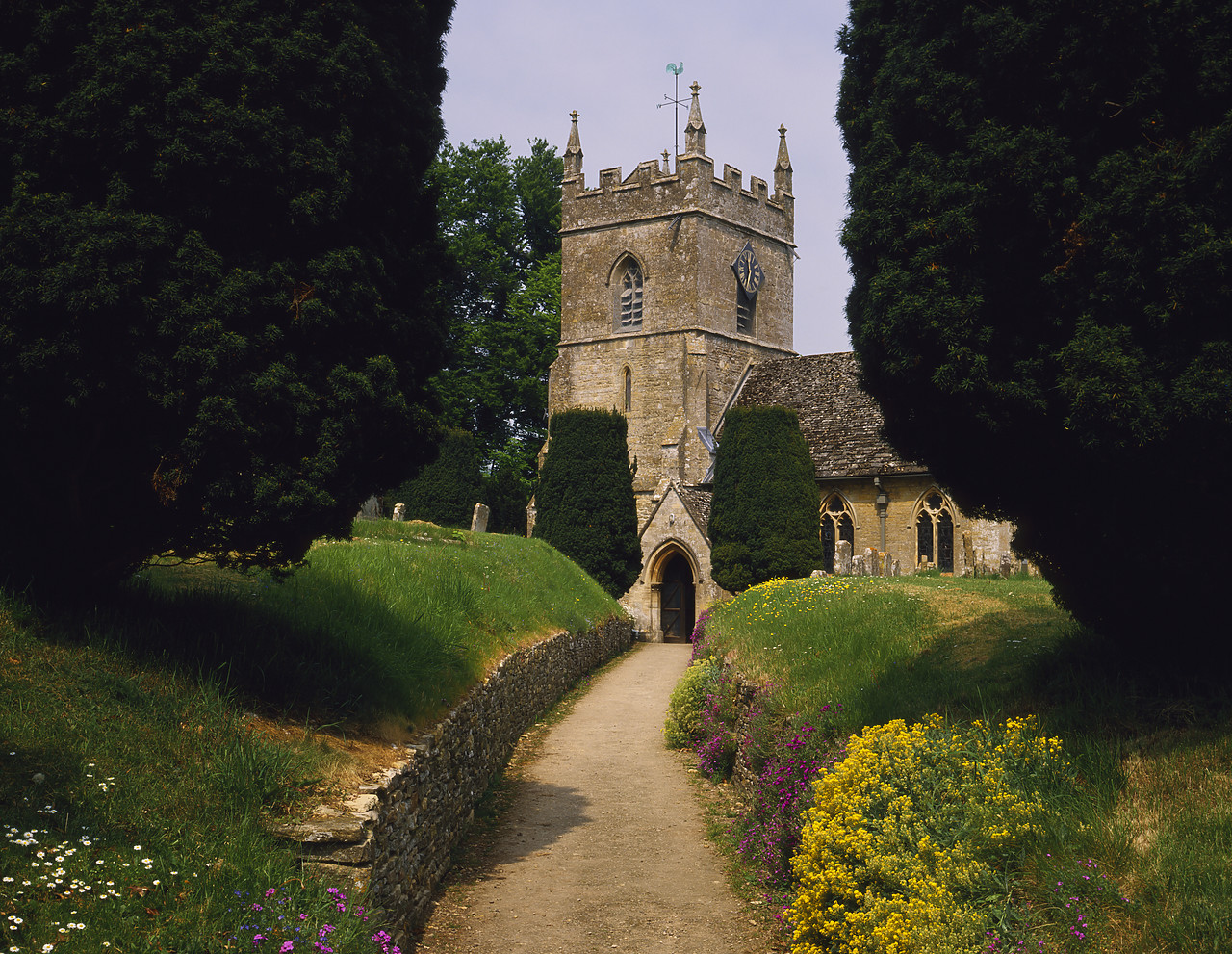 #924007-1 - Church at Upper Slaughter, Gloucestershire, England