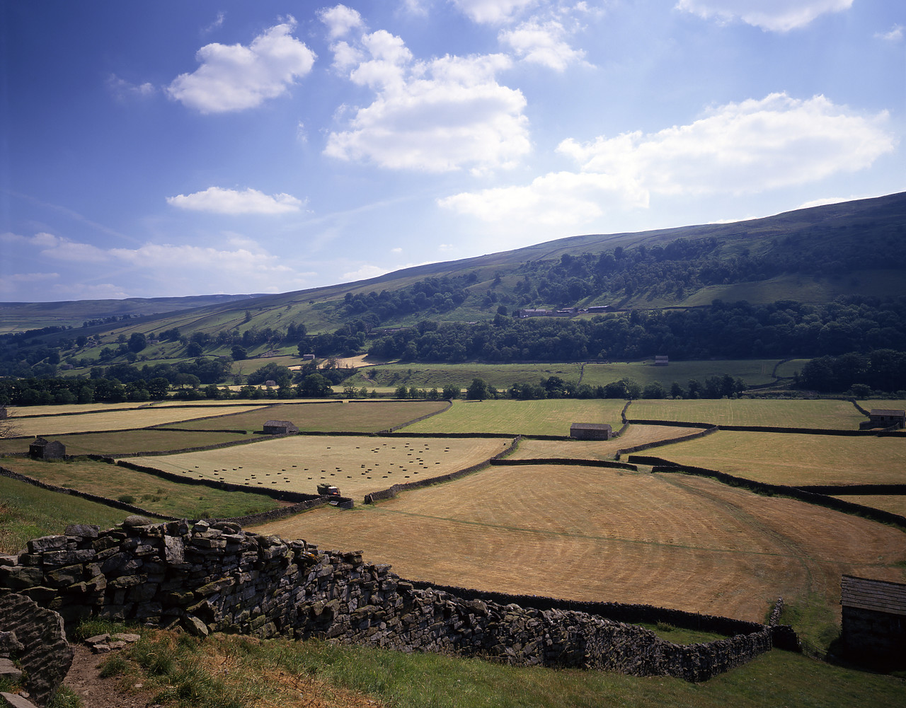 #944616-1 - View over Swaledale, Gunnerside, North Yorkshire, England