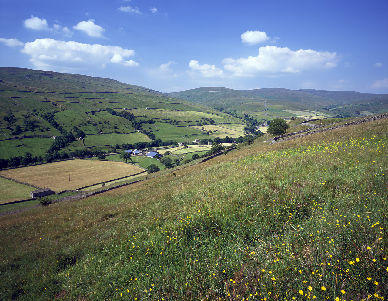 #944632-1 - View over Swaledale, near Muker, North Yorkshire, England