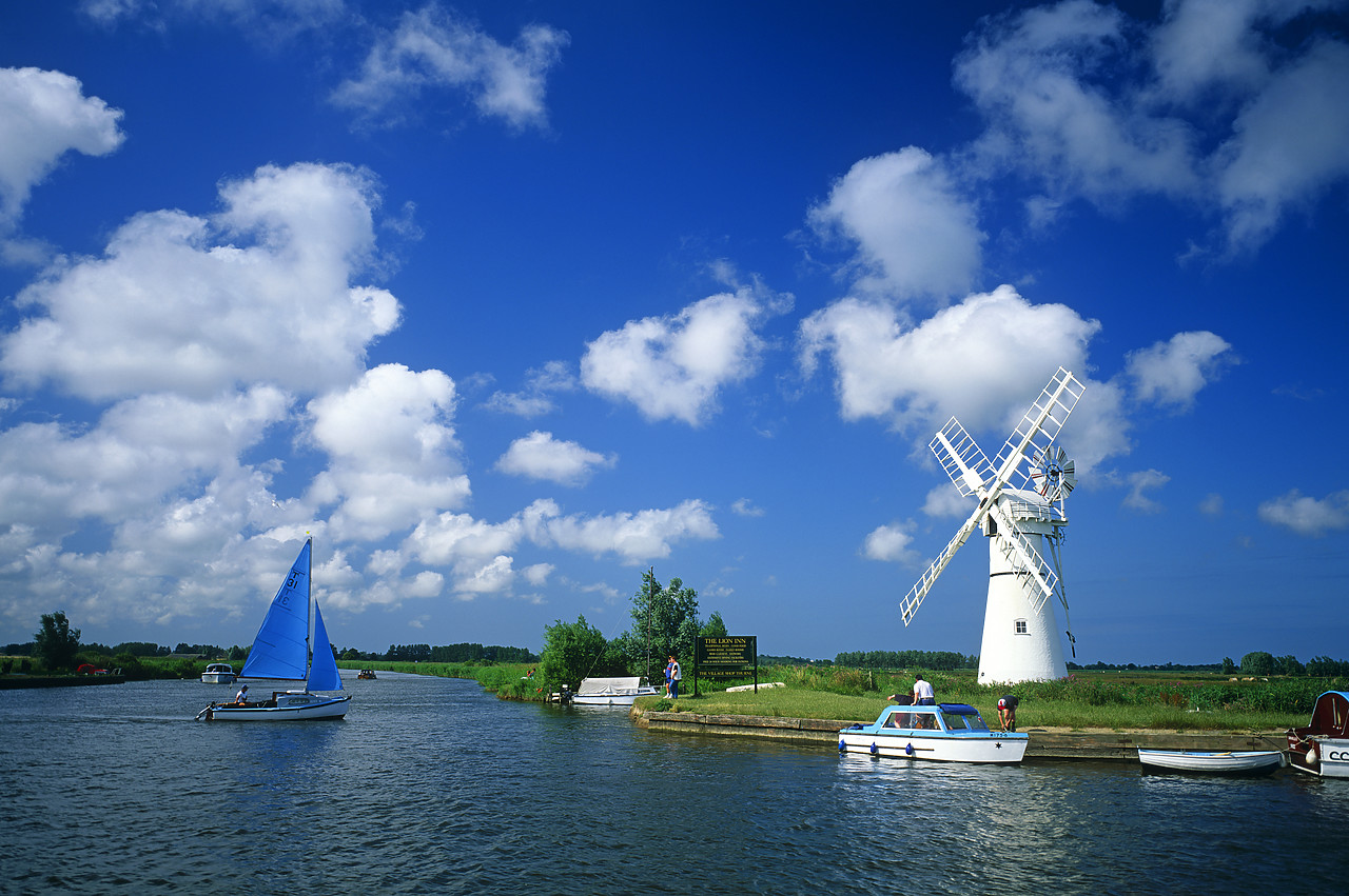 #944754-1 - Thurne Mill on River Thurne, Norfolk, England