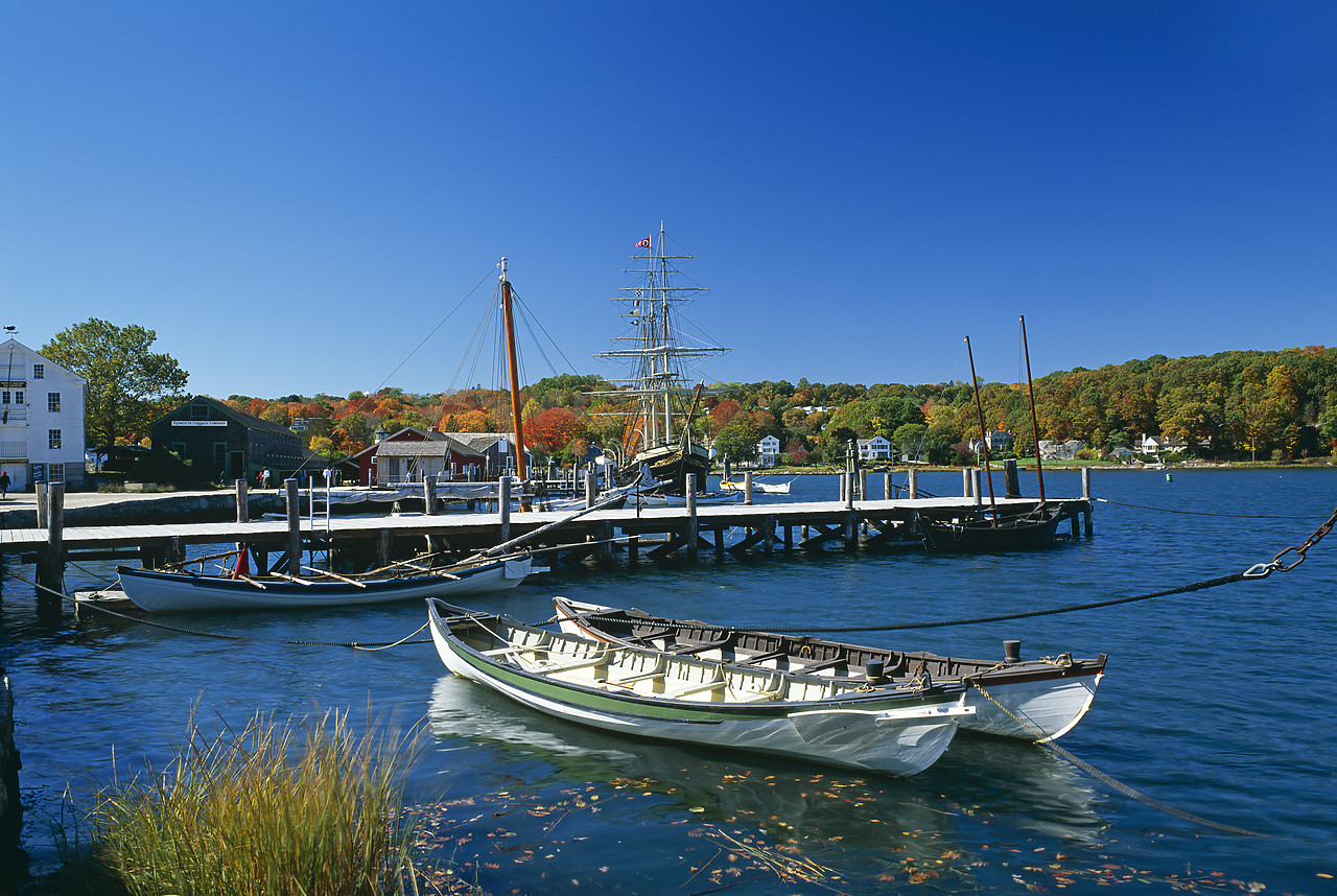 #944925-1 - Long Boats, Mystic Seaport, Connecticut, USA