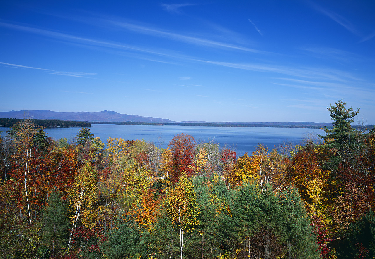 #944952 - View over Lake Winnpesaukee in Autumn, New Hampshire, USA