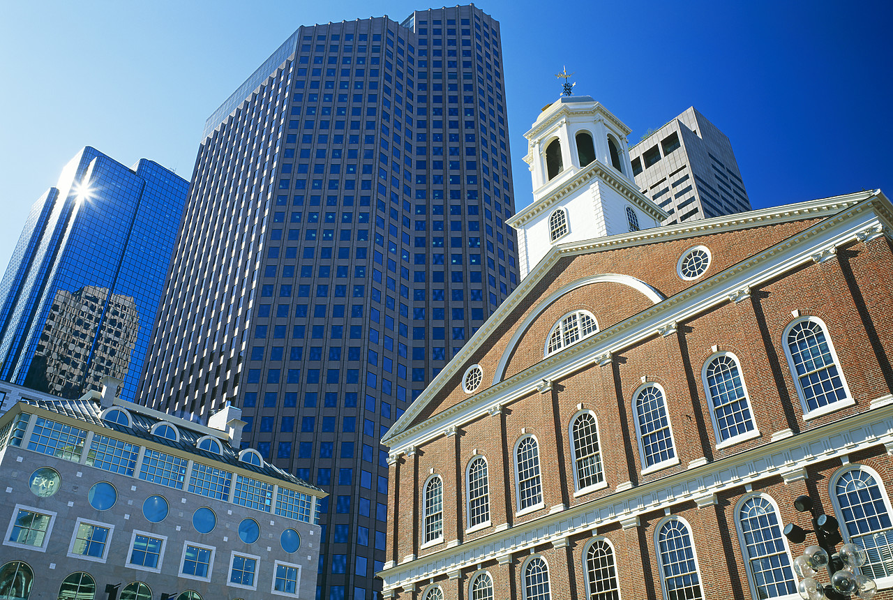 #944996-1 - Faneuil Hall & Modern Buildings, Boston, Massachusetts, USA