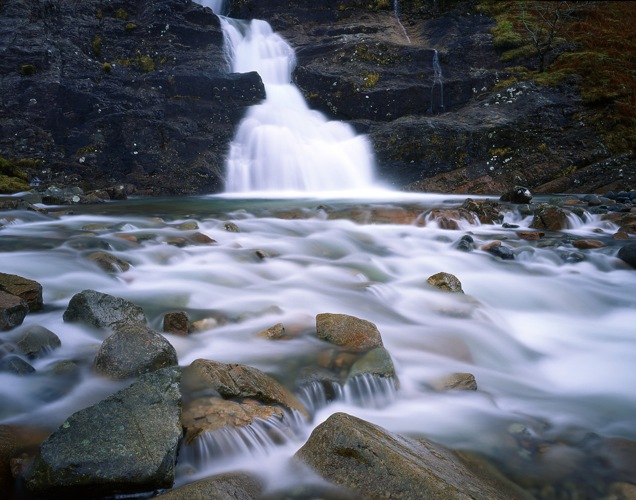#955254-1 - Waterfall, Glen Coe, Highland Region, Scotland