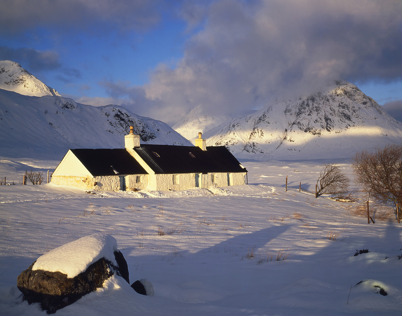 #955269-1 - White Corries in Winter, Glen Coe, Highland Region, Scotland