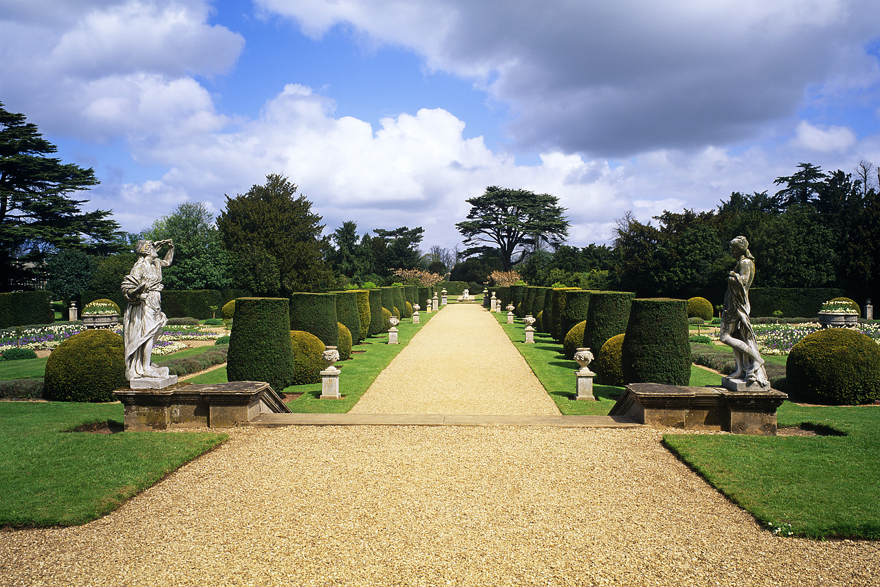 #955985-2 - Garden Path at Belton House, Lincolnshire, England