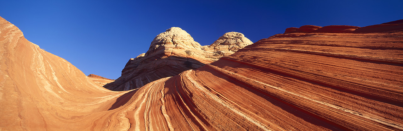 #966201-1 - Sandstone Striations, Colorado Plateau, Arizona, USA