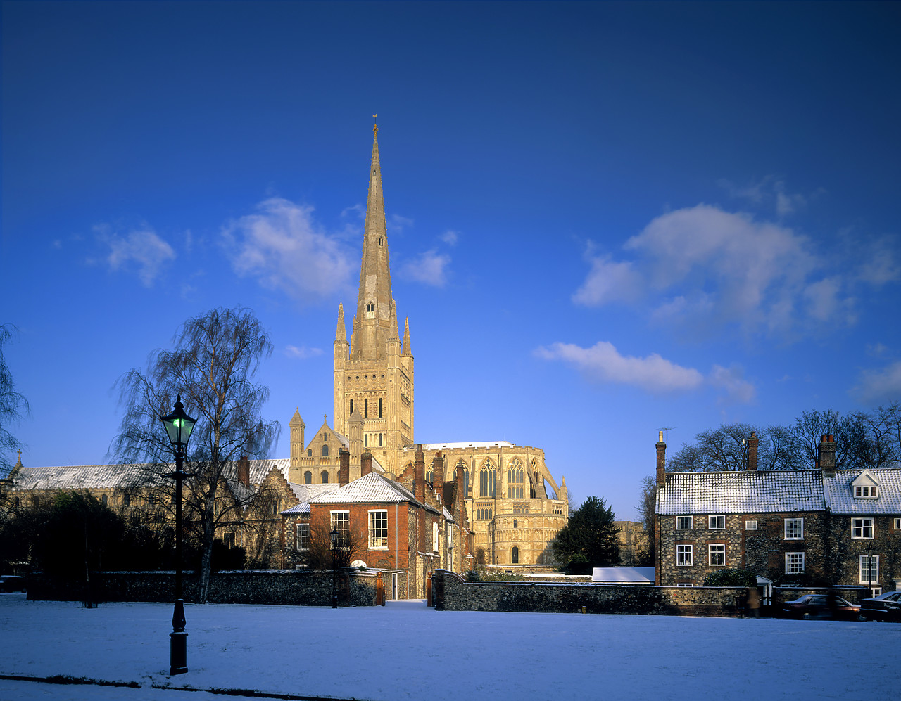 #970015-3 - Norwich Cathedral in Winter, Norwich, Norfolk, England
