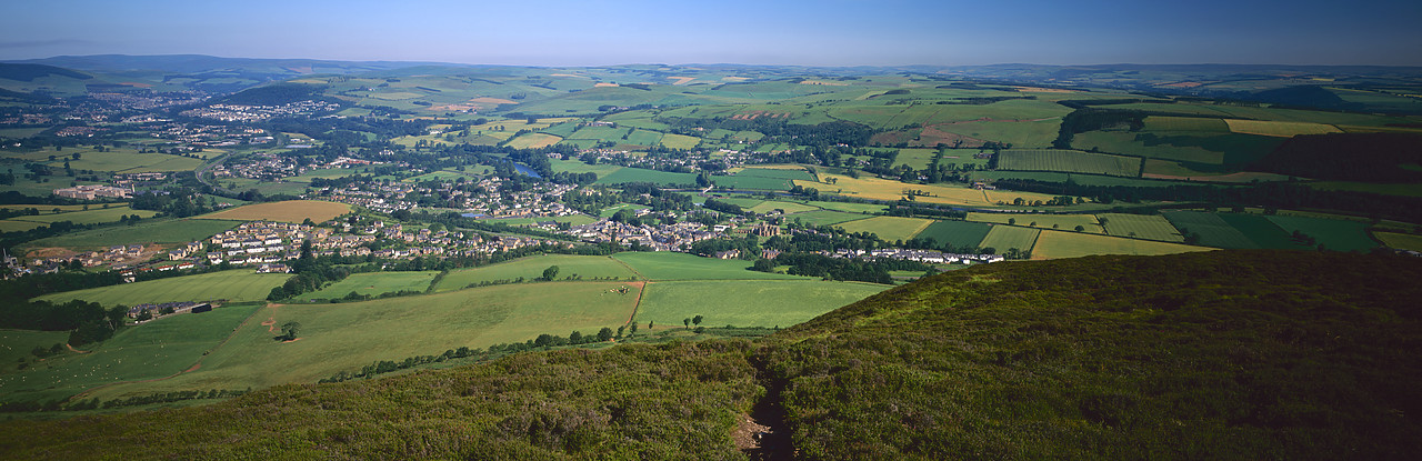 #970391-2 - View over Tweed Valley, near Melrose, Borders Region, Scotland