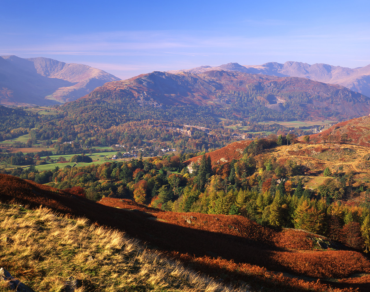 #970452-1 - View from Loughrigg Fell, Lake District