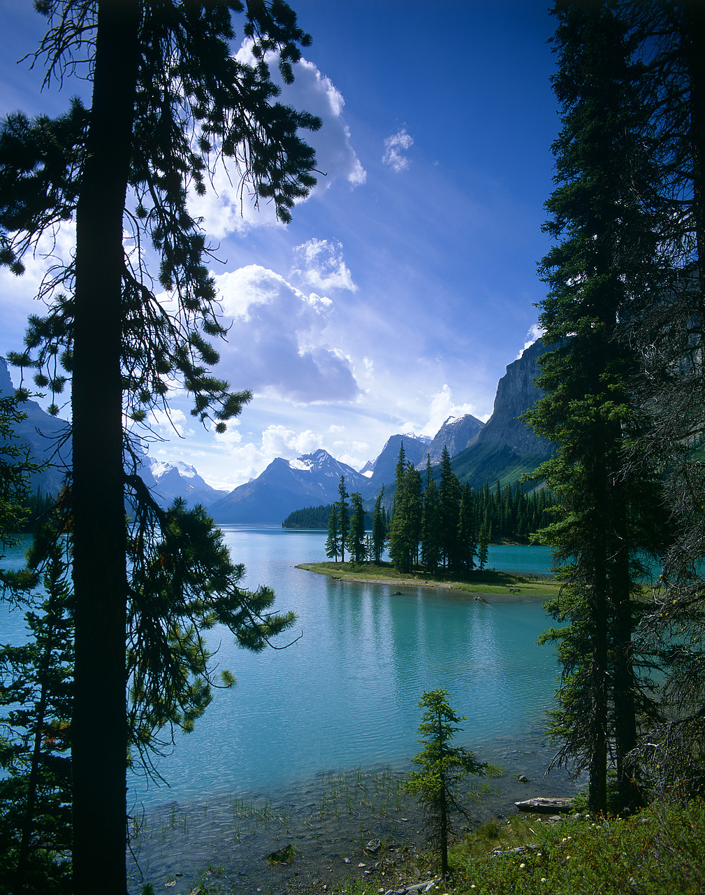 #980846-1 - Spirit Island on Maligne Lake, Jasper National Park, Alberta, Canada